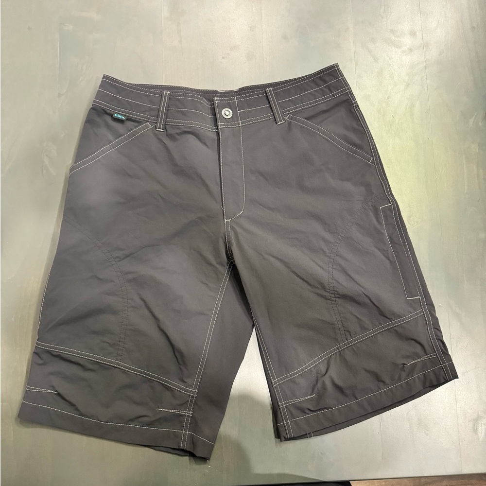 Kuhn Renegade Mens 12" Inseam Shorts Coal Grey 34 Waist